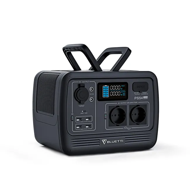 Generador Solar portátil BLUETTI PS54 de 700W y 537Wh.
